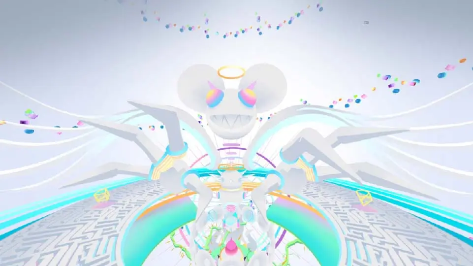 A painted VR scene from the 10.8 music video for deadmau5 and Mr. Bill
