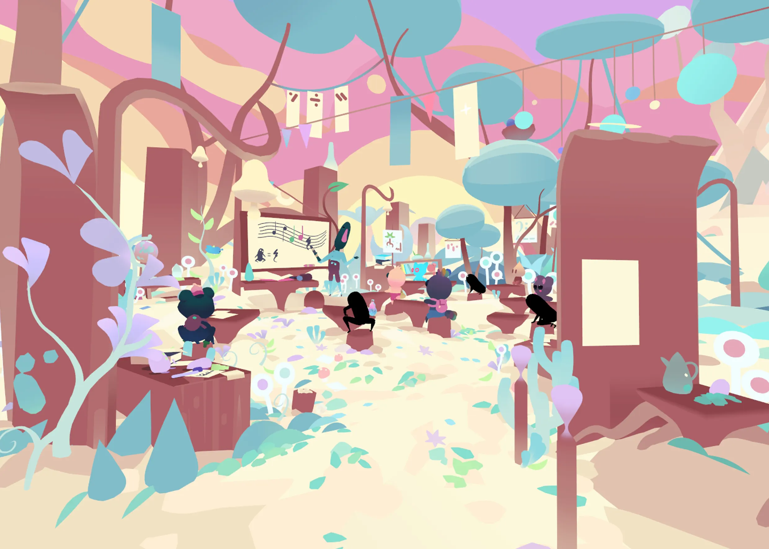 A band of rogue Sodians setting out across a snow-white landscape