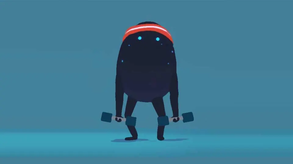 A looping Quill animation from Mr. Bill's live show visuals