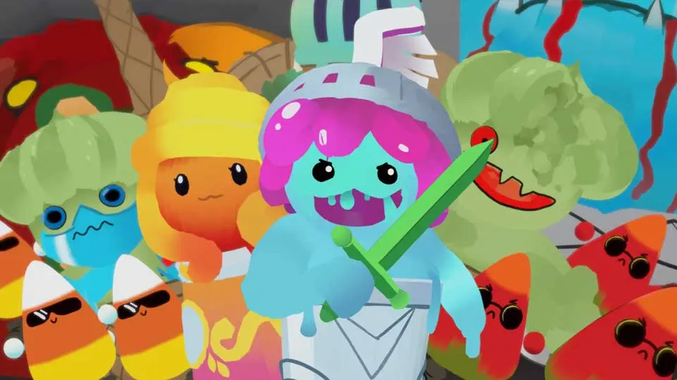 A painted VR scene from the Dreaming of You / Far Away music video for Slushii
